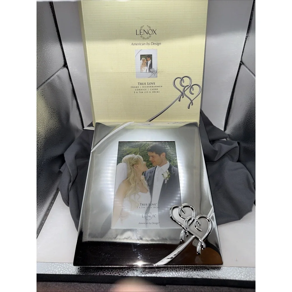 Lenox True Love 5x7 Frame New In Box Silver plated